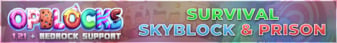 OPBlocks Minecraft Server banner