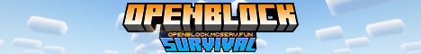 OpenBlockSurvival Minecraft Server banner