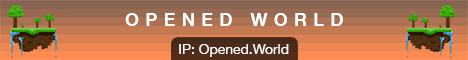 Opened World Minecraft Server banner