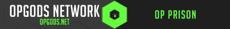 OPGods Minecraft Server banner