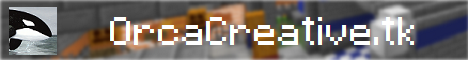 Orca Creative Minecraft Server banner
