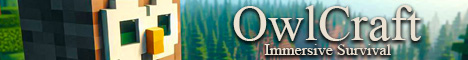 OwlCraft Survival Minecraft Server banner