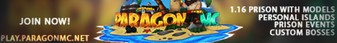 Paragon MC Minecraft Server banner