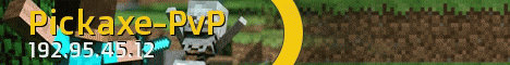 Pickaxe-PvP Minecraft Server banner