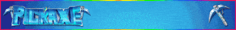 Pickaxe Minecraft Server banner