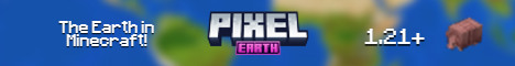 Pixel Earth Minecraft Server banner