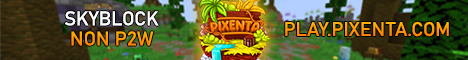 PIXENTA Minecraft Server banner