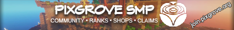 PixGrove Minecraft Server banner
