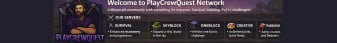 PlayCrewQuest.com Minecraft Server banner
