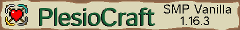 PlesioCraft SMP Vanilla Minecraft Server banner