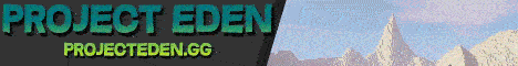 Project Eden Minecraft Server banner