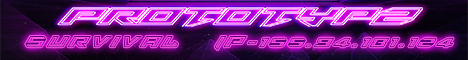 Prototypz Survival Server Minecraft Server banner