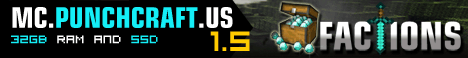 PunchCraft Factions Minecraft Server banner