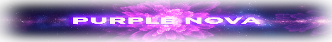 Purple Nova Minecraft Server banner