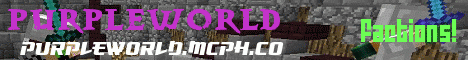 PurpleWorld Minecraft Server banner
