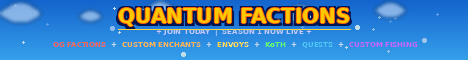 Quantum Factions Minecraft Server banner