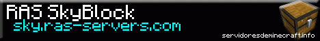 RAS SkyBlock Minecraft Server banner