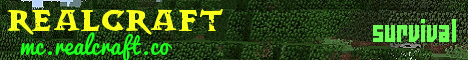 realcraft smp Minecraft Server banner
