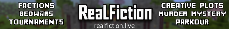 RealFiction Minecraft Server banner