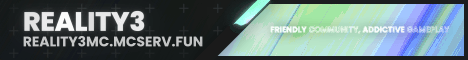 Reality3 Minecraft Server banner
