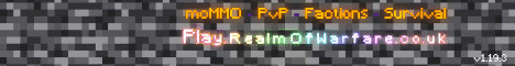 Realm Of Warfare Minecraft Server banner