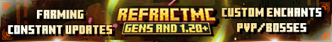 RefractMC Minecraft Server banner