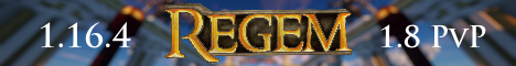 Regem Kingdom Minecraft Server banner