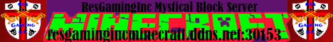ResGamingInc Mystical Block Server Minecraft Server banner