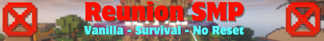 Reunion SMP Minecraft Server banner