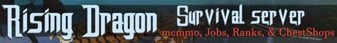 Rising Dragon Minecraft Server banner