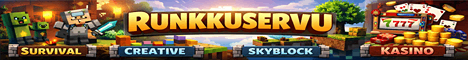 RunkkuServu Minecraft Server banner