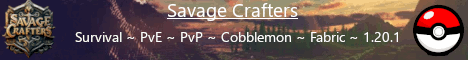 Savage Crafters Minecraft Server banner