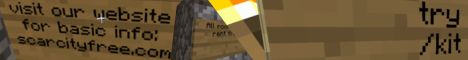 Scarcity Free Minecraft Server banner
