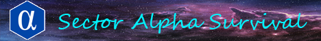 Sector Alpha Survival Minecraft Server banner