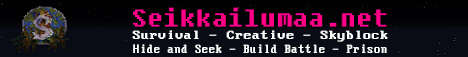 Seikkailumaa Minecraft Server banner