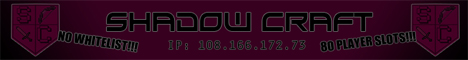 ShadowCraft Minecraft Server banner