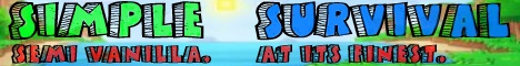 Simple Survival Minecraft Server banner