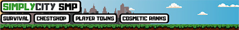 SimplyCity SMP Minecraft Server banner