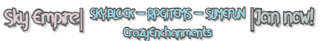 Sky Empire Minecraft Server banner