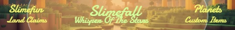 Slimefall Whisper Of The Stars Minecraft Server banner
