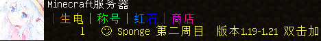 sponge Minecraft Server banner