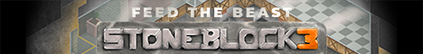 StoneBlock3 by CraftersLand Minecraft Server banner