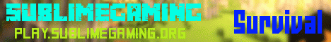 SublimeGaming Minecraft Server banner