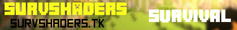 SurvShaders Minecraft Server banner