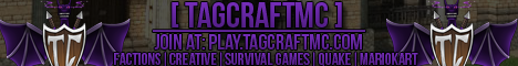 TagCraftMC Minecraft Server banner