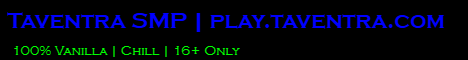 TaventraSMP Minecraft Server banner