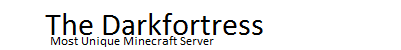 The Darkfortress Minecraft Server banner