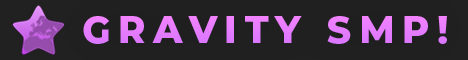The Gravity SMP Minecraft Server banner