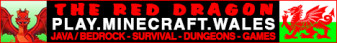 The Red Dragon (Welsh/Wales) Minecraft Server banner