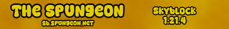 The Spungeon Skyblock Minecraft Server banner
